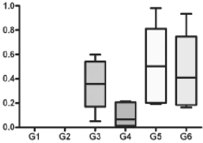 Fig. 3 – Ip index for the Anterior Interventricular Artery among groups