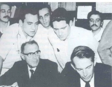 Fig. 10 – In 1969, photograph of the visit of Christiaan Barnard to  University of São Paulo Medical Center