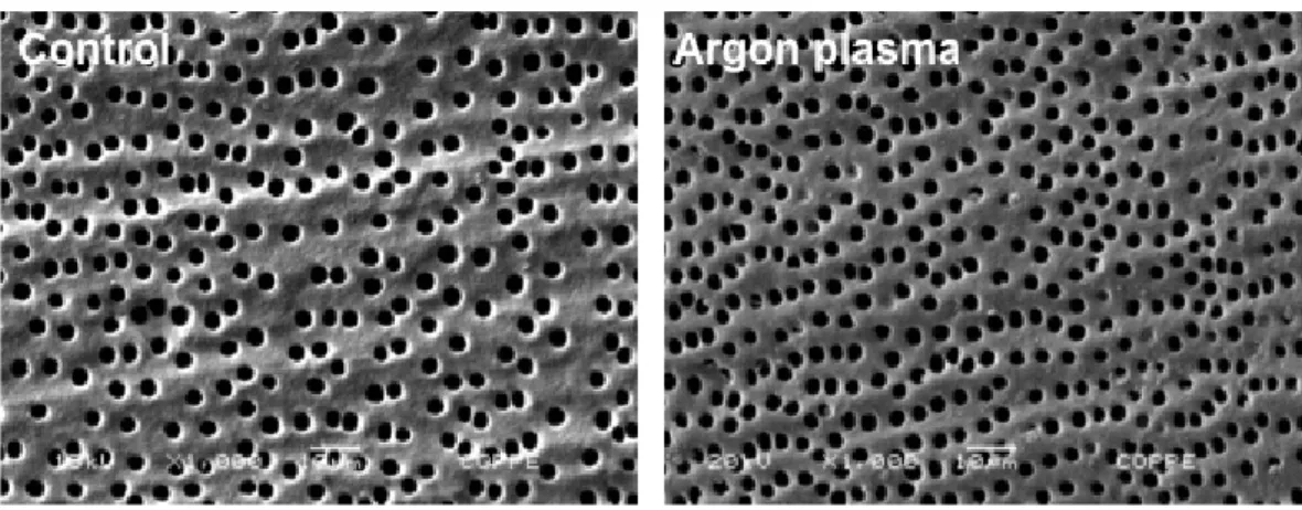 Figure 3 shows representative images of contact angle  between dentin surface and solutions (water, ethyleneglycol  and diiodomethane) and AH Plus sealer