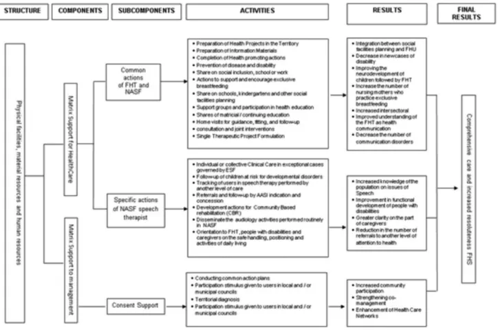 Figure 1. Logical model of the NASF speech therapist performance, 2012