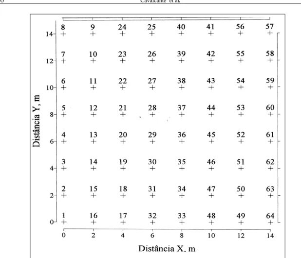 Figura 1 – Esquema de amostragem nos diferentes sistemas de usos e manejos do solo.