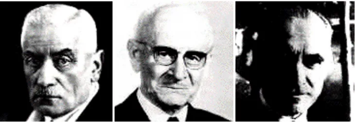 Figure 1. Georges Charles Guillain (1876-1971), Jean Alexandre Barré (1880-1967) and André Strohl (1887-1977).