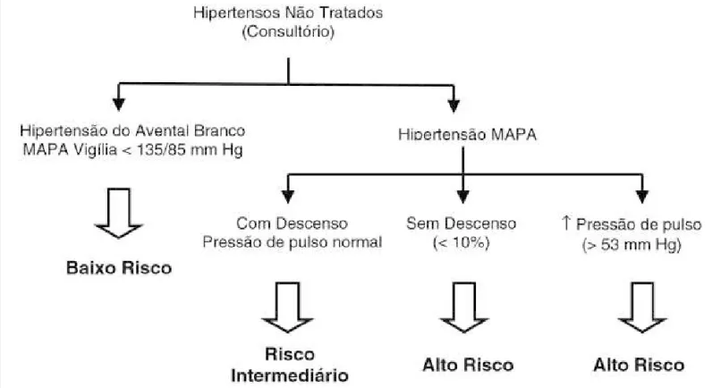 Fig. 3  - Estratificação de risco cardiovascular com base na MAPA 5 .