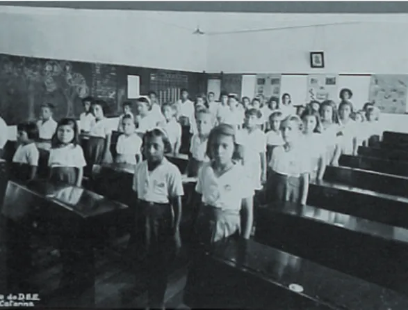 Figura 4 – Alunos de um grupo escolar catarinense da década 