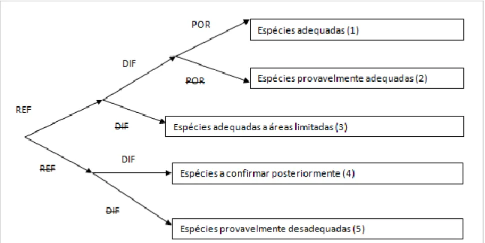 Figura 7 -  Árvore de decisões LEGENDA    