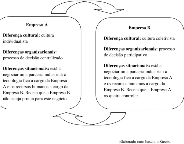 Figura 1.1 - Ambiente cultural, organizacional e situacional numa realidade multicultural 