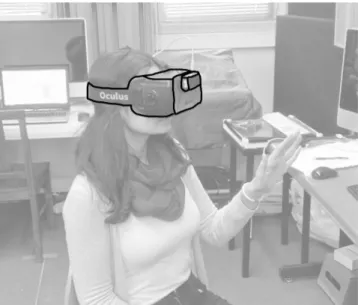 Figure 3: Leap Motion in VR setting.