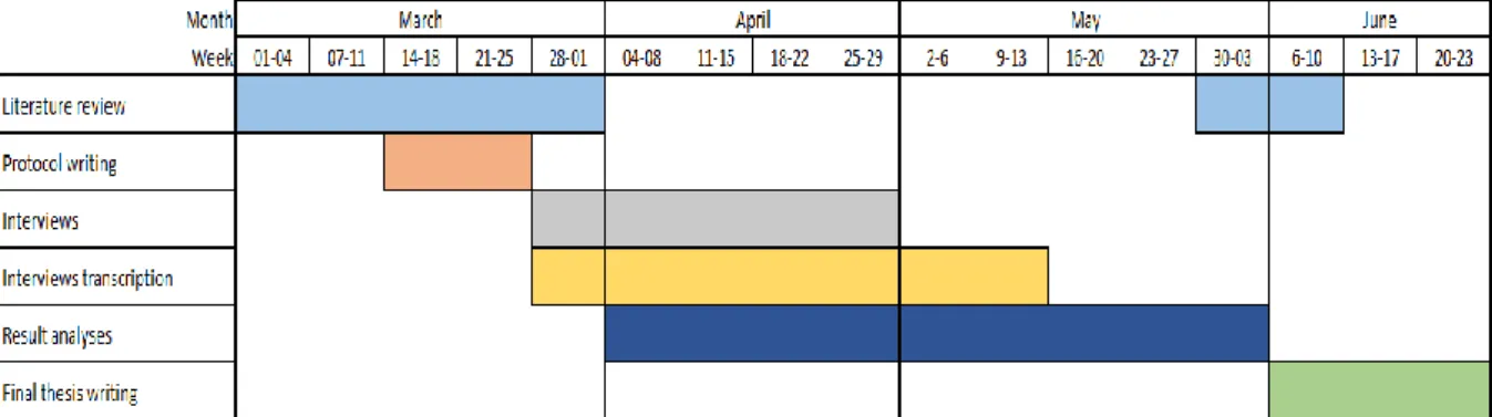 Figure 1 - Dissertation project work plan 
