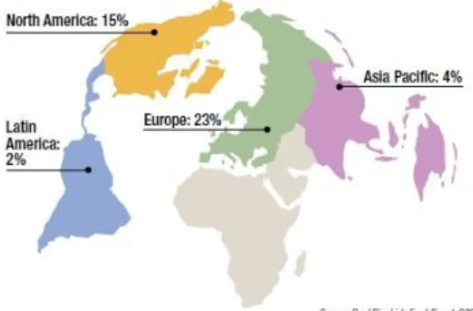 Figure 7 – Market share of private labels (2009) 