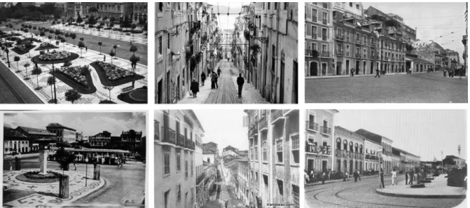 Figure 18: Images comparatives de Lisbonne en haut, et São Luís en bas.  