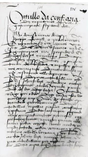 Fig. 2 -ANTT., Fundo Antigo, n-º 272, fl. 174. Rosto da 1.ª folha do inventário.