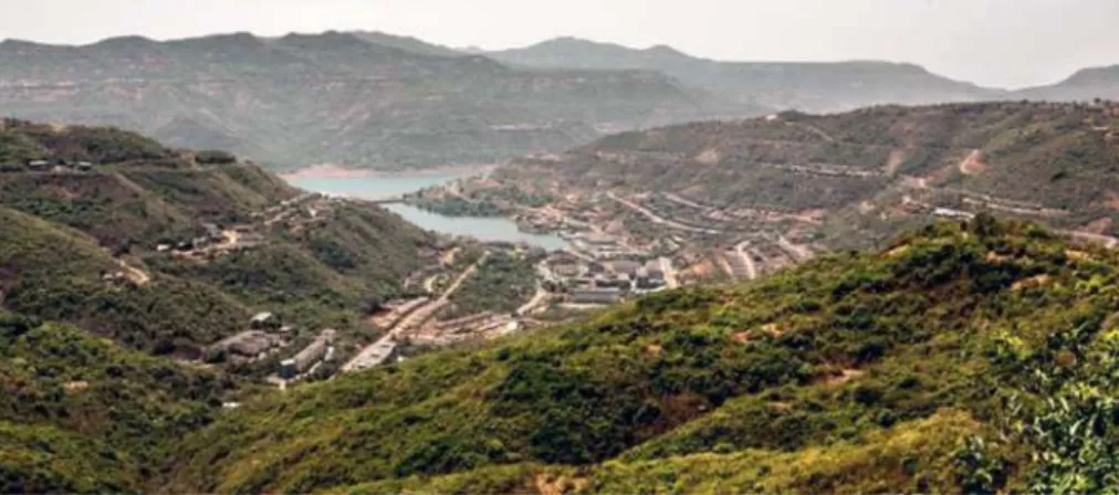 Figure 15 –The top view of the city of Lavasa, in India  (source:  The Guardian 19 Nov 2015)
