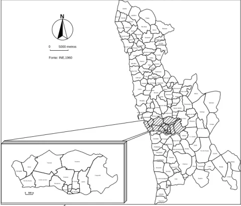 Fig. 4 – Área Metropolitana do Porto (freguesias). 