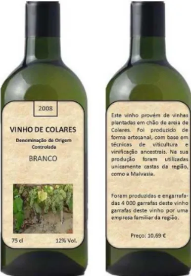 Figure 3.1: An example of a wine bottle used in the conjoint task 