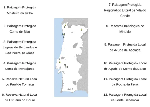 Figura II.9 - Áreas Protegidas de Âmbito Regional/Local (ICNF, 2015j) 