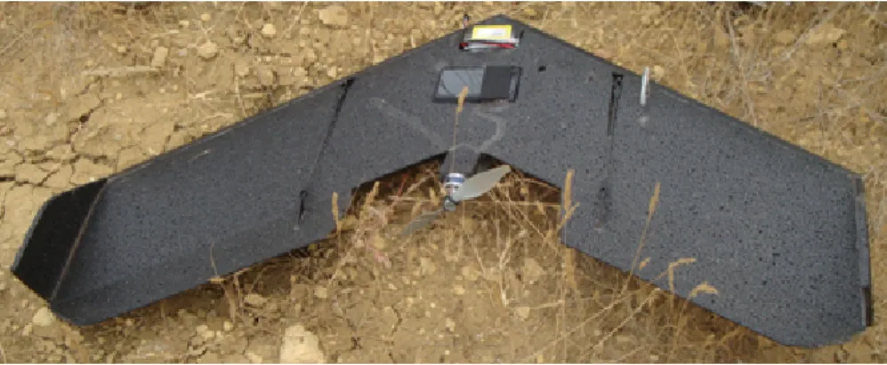 Figura 2.1: Imagem do aparelho UAV utilizado no estudo. Cortesia SINFIC S.A.