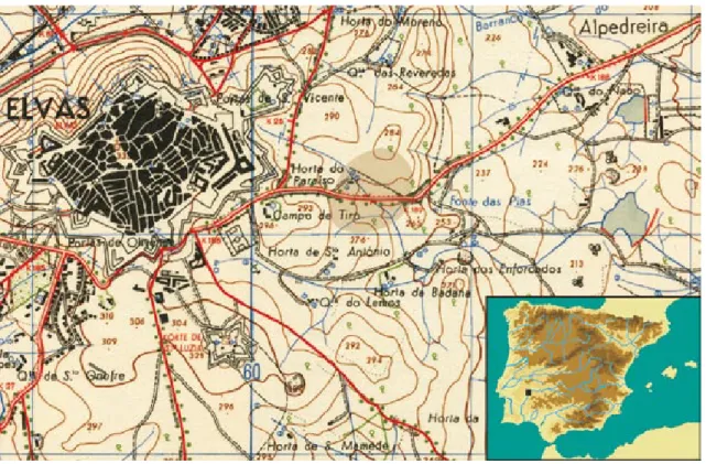 Fig. 1   localização do povoado do Paraíso na CMP‑1:25 000 ‑ 414.