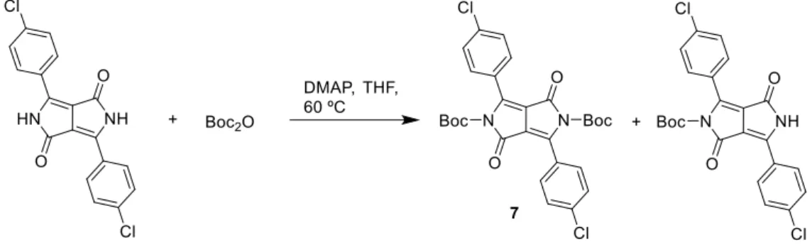 Figure 10.  1 H-NMR spectrum of di-BocDPP 7 in CDCl 3 . 