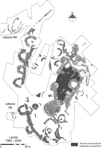 FIG. 5  Leceia. Espólios campaniformes do interior da fortificação (desenhos de B. L. Ferreira)