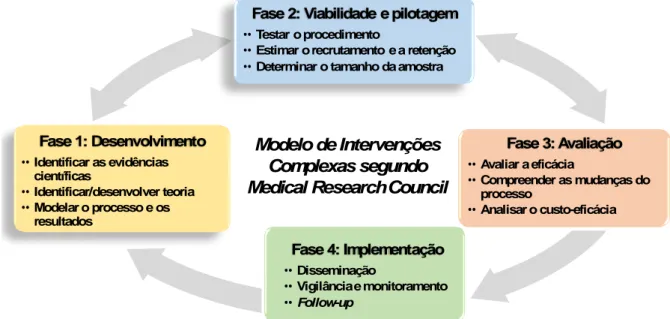 Figura 6. Elementos do processo de desenvolvimento e avaliação de intervenções complexas