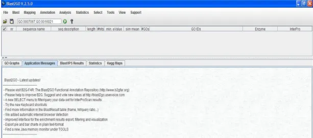 Figure  6: General Blast2GO interface (http://www.blast2go.com/b2ghome). 