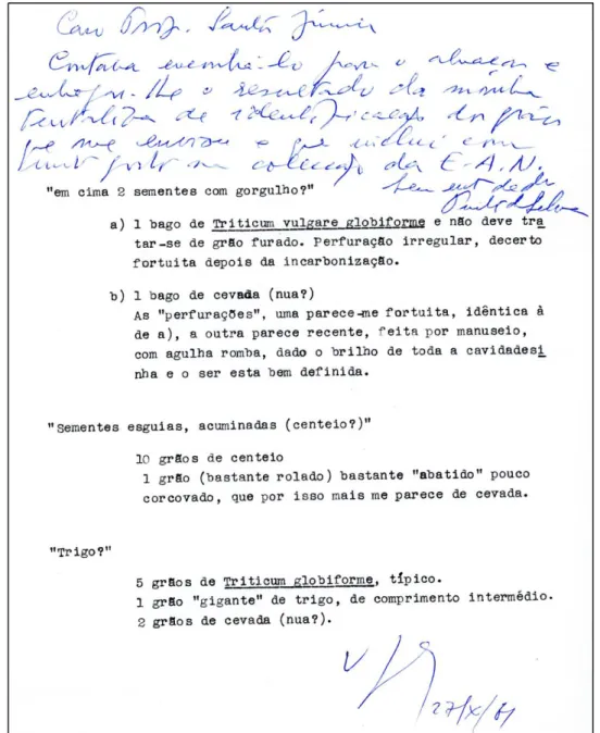 Figure 1), the amount of data that A.R. Pinto  da Silva obtained is still relevant and needs to  be  taken  into  consideration  by  current  archaeobotanists  and  archaeologists
