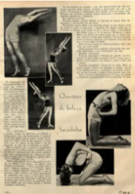 Fig. 2 – Página com imagens a ilustrar um artigo sobre a necessidade de praticar exercício  físico