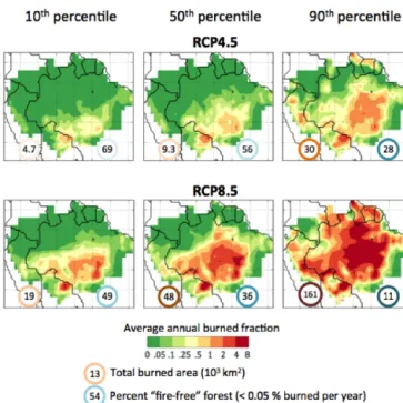 Figure 2. Spatial and temporal patterns of modeled and observed understory fires in the southern Amazon