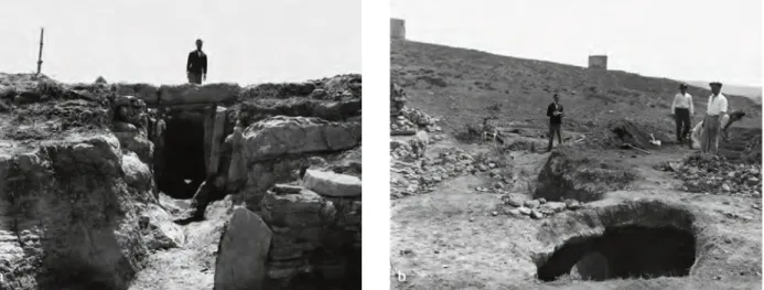 Fig. 10  a– Gruta 1 em 1932; b ‑ Gruta 3 em 1932. (Fotos Arquivo Manuel Heleno, MNA) 