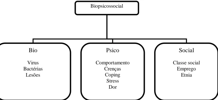 Figura 1. Modelo Biopsicossocial de Saúde e de Doença  (Odgen, 2004) 