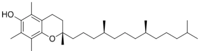 Figura 5. Estrutura do α-Tocoferol ou vitamina E. 