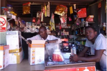 Figura 2.6 - Quiosque de venda de Eletrodomésticos criado pela Rafiki Power, Tanzânia [42]