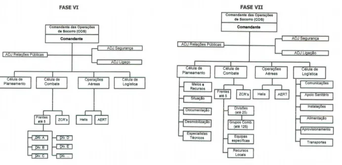 Figura 12 – Fases VI e VII – Organograma das funções do PCO. (Fonte: NOP 1401/2005, de  20 de maio)