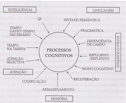 Figura 1: Processos psicológicos implicados na aprendizagem 