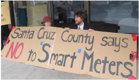 Figure 1.3: Photo of protest against smart meters (from [7]).