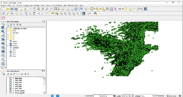 Figure 23 - QGIS vector layer added. 