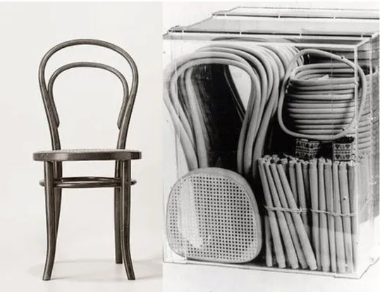 Figure 34 : Designer’s choices for “product design”: 1880’s Thonet “mass produced” chair 