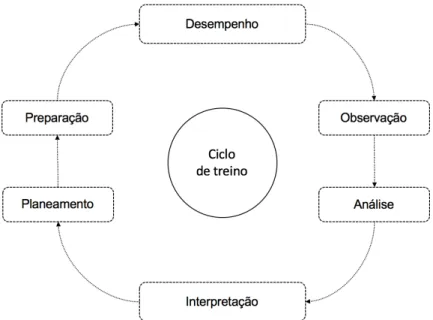 Figura 1 - O ciclo de treino (adaptado de Carling et al., 2005). 