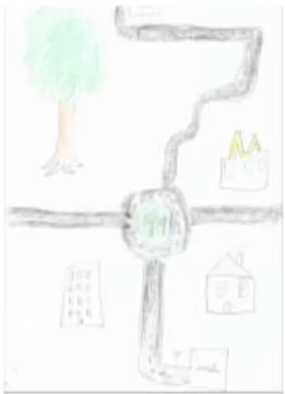 Figura 12: Desenho do trajeto casa-escola 