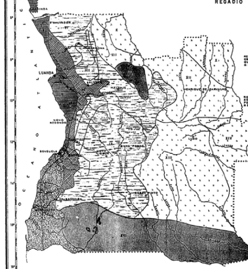 Fig. 4 – Zonagem agro-ecológica: Regadio (Diniz e Aguiar, 1968a)