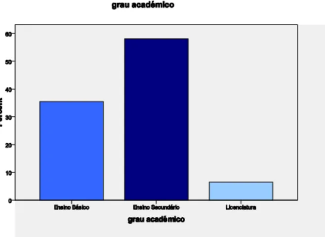 Gráfico 1 – Grau Académico das Participantes 