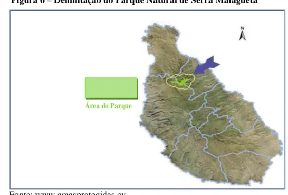 Figura 6 – Delimitação do Parque Natural de Serra Malagueta 