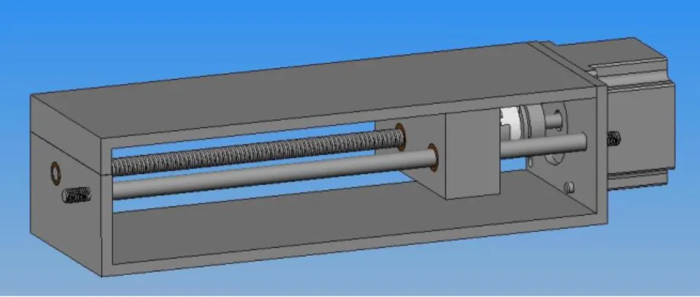 Figura 3.6: Mesa de apoio (maca) com movimento horizontal segundo eixo axial do 
