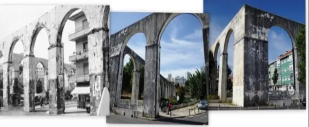 Figura 9-Aqueduto do Pendão. Fonte: https://kmepalavras.com/2015/05/26/parque-urbano-felicio- https://kmepalavras.com/2015/05/26/parque-urbano-felicio-loureiro/ 