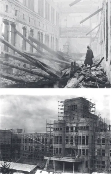 Fig. 3-11 | The destruction of the “Faculty of  Engineering” in 1923. (above) 