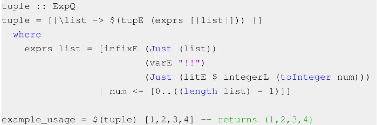 Figure 3.9: A function which turns a list into a tuple of any length