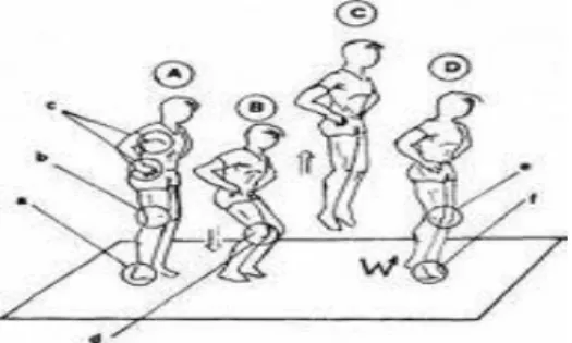Figura 2: Procedimento para o teste de força Counter Movement Jump. 