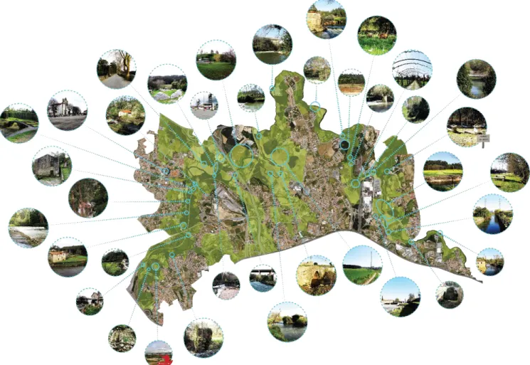 Figura 19 - Imagem resumo dos locais visitados durante as visitas de campo. 