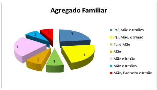 Gráfico 5 – Agregado familiar.