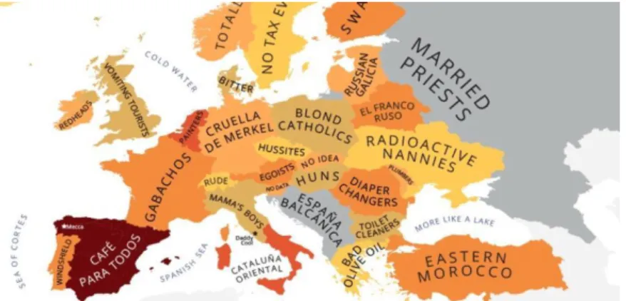 Figura 3 – Europa según los españoles 